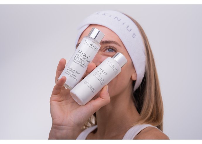 Doppia Detersione SKINIUS: delicata, efficace e rispettosa della barriera cutanea Doppia Detersione SKINIUS: delicata, efficace e rispettosa della barriera cutanea