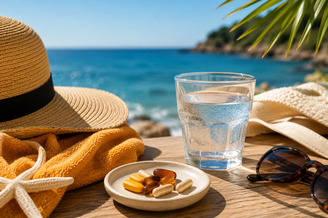 Integratori per abbronzatura: quando iniziare, quali ingredienti scegliere e come abbinarli alla protezione solare