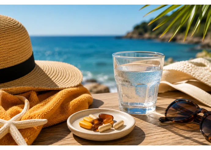Integratori per abbronzatura: quando iniziare, quali ingredienti scegliere e come abbinarli alla protezione solare