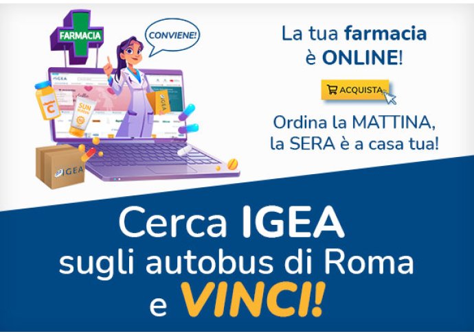 Cerca Igea sugli autobus di Roma e vinci! Cerca Igea sugli autobus di Roma e vinci!