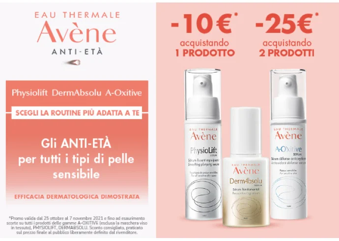 Promo Avene antietà