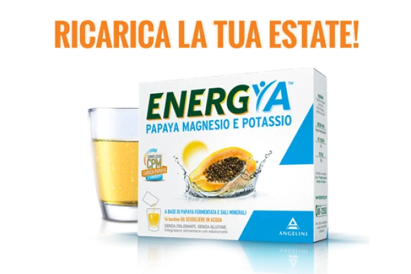 Ricarica la tua estate con ENERGYA Papaya Magnesio e Potassio!
