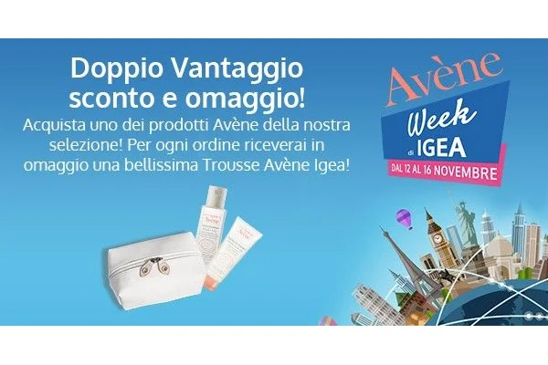 Eau Thermale Av&egrave;ne Igea: Doppio Vantaggio sconto pi&ugrave; omaggio!