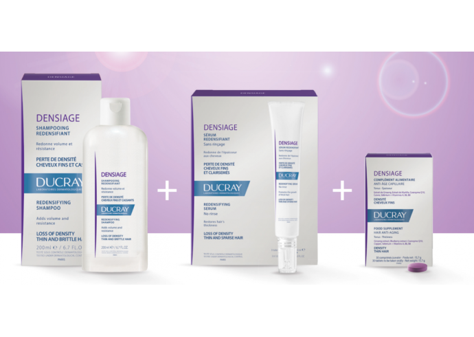 Ducray Densiage: la linea contro l'invecchiamento dei capelli Ducray Densiage: la linea contro l'invecchiamento dei capelli