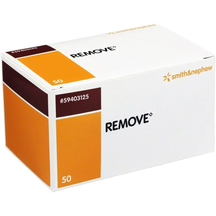 SALVIETTE IMBEVUTE DI SOLVENTE PER LA RIMOZIONE DELLE BENDEE DELLE MEDICAZIONI ADESIVE PROVOX REMOVE 50 PEZZI