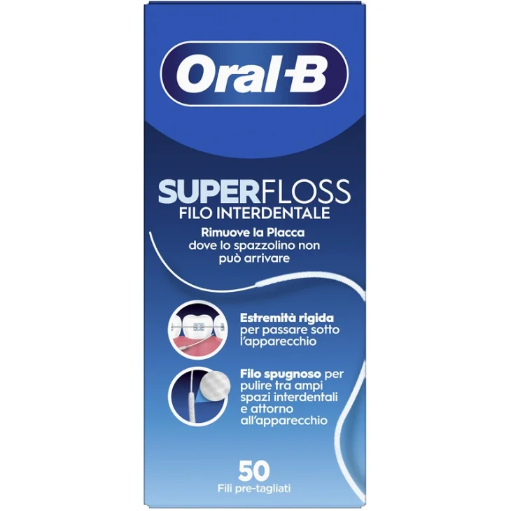 Oral B Super Floss Filo interdentale 50 Fili