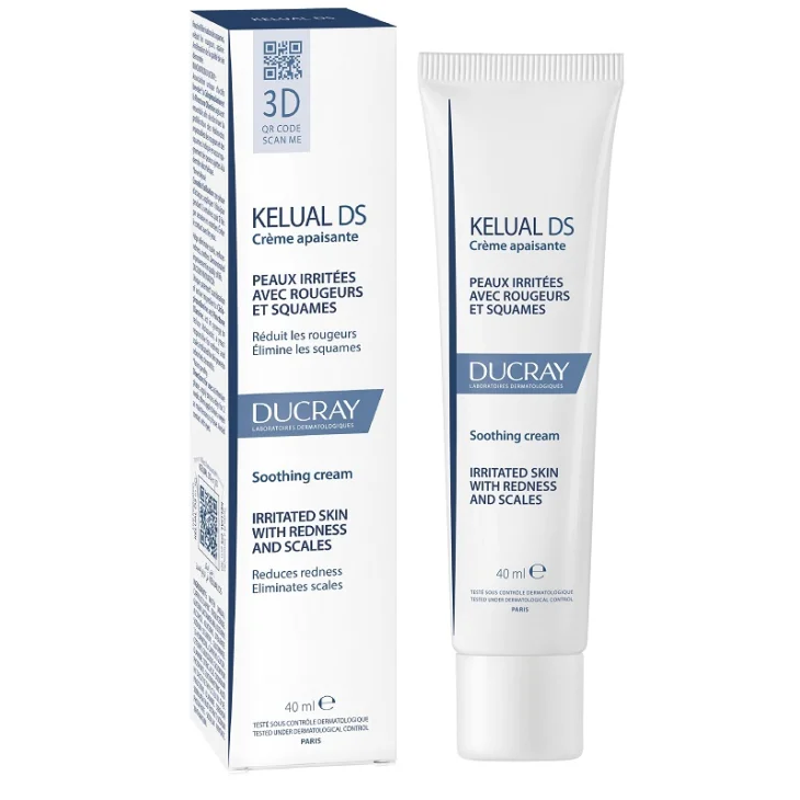 Ducray KELUAL DS Crema Lenitiva Viso Anti Squame 40 ml