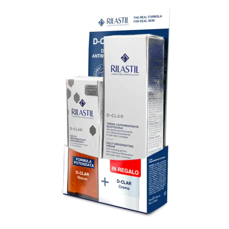 Rilastil D Clar SOS Macchie Cofanetto Depigmentante Gocce + Crema