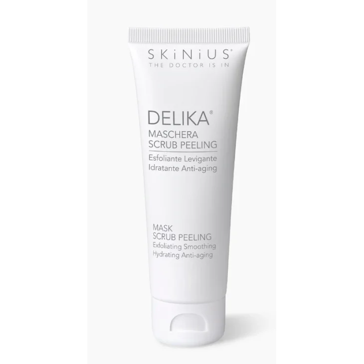 Skinius Delika Maschera Scrub Peeling Trattamento Esfoliante 75 ml
