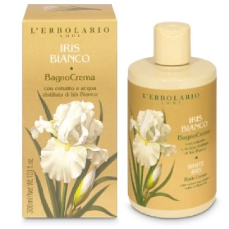 L'Erbolario Iris Bianco Bagno Crema Detergente 300 ml