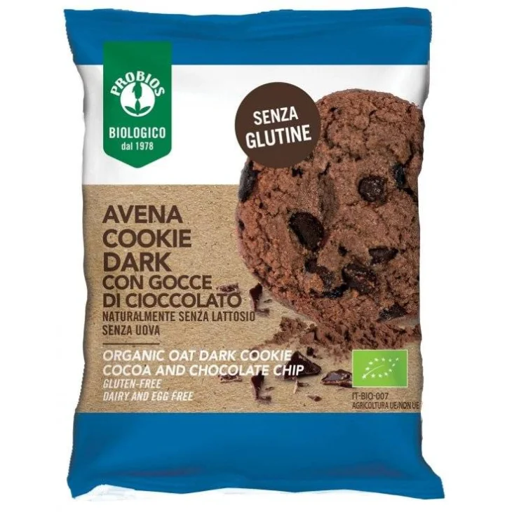 Probios Biscotti Bio al cacao con gocce di cioccolato Alimento senza glutine 40 g