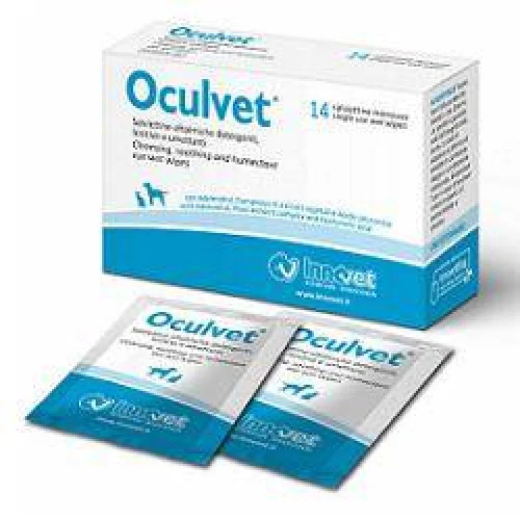 Oculvet Salviettine Umidificate Pulizia Occhi Cani e Gatti 14 salviette