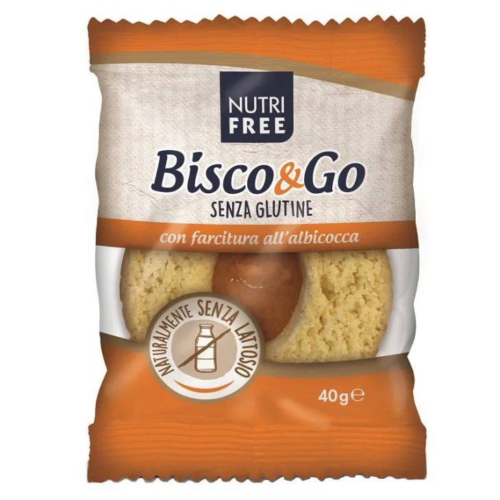 Nutri Free Bisco&Go con Faritura all'Albicocca Senza Glutine 40 g