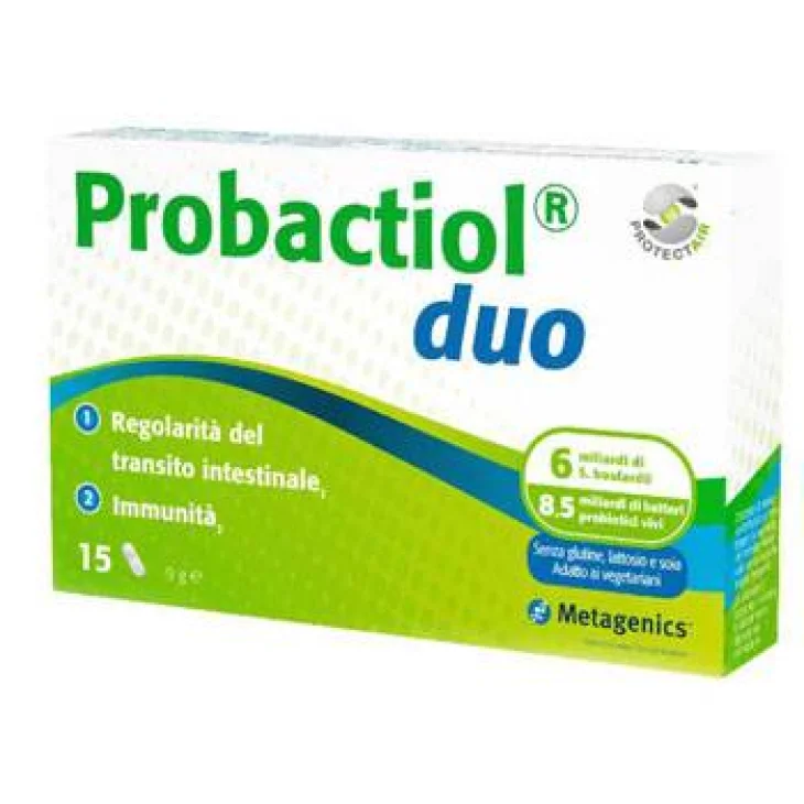 Metagenics Probactiol Duo New Integratore per il Transito Intestinale 15 Capsule