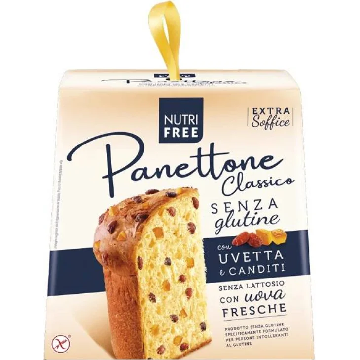 Nutri Free Panettone Classico con Uvetta e Canditi Senza Glutine 600 g