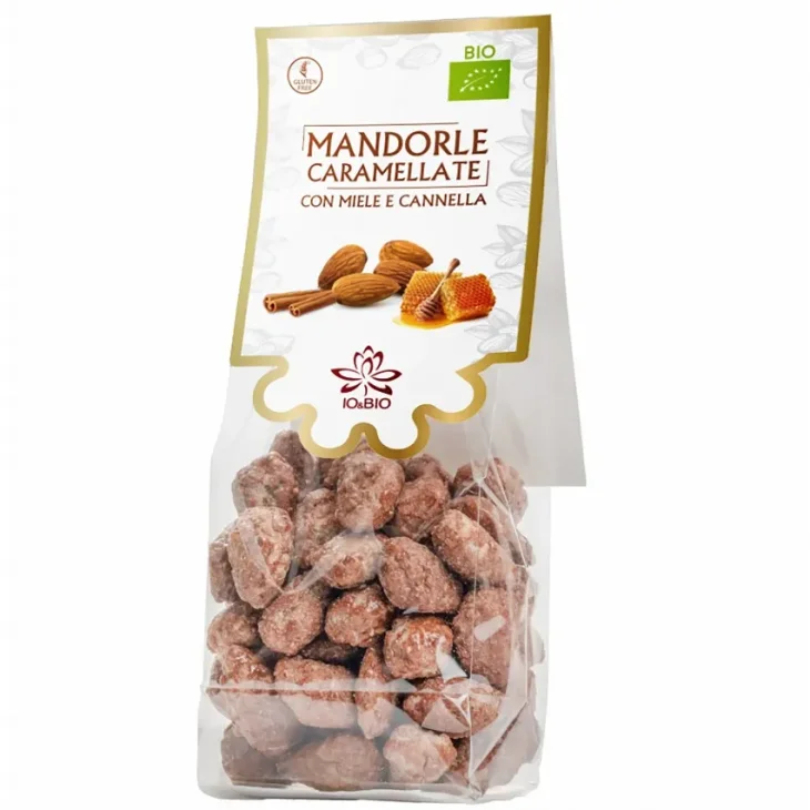 Io & Bio Mandorle caramellate con cannella senza glutine 100 g