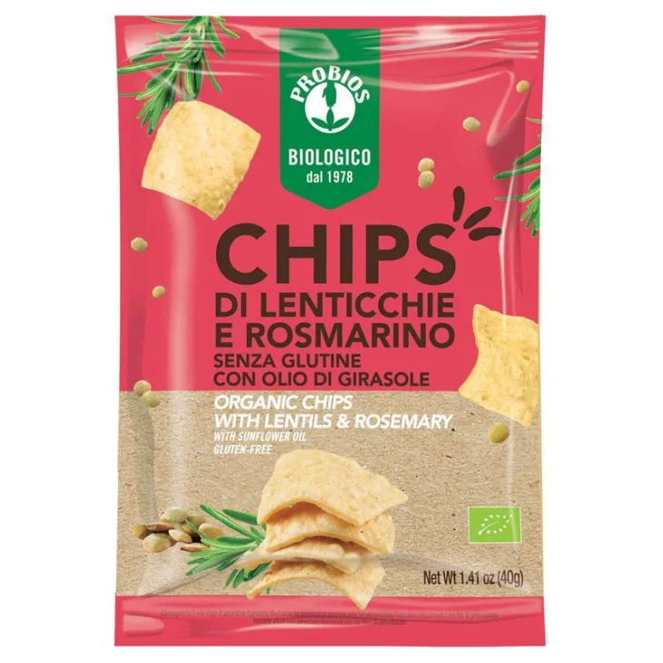 Probios Chips Di Lenticchie Rosmarino 40 g