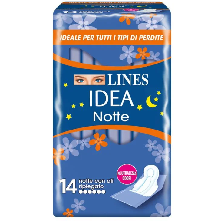 Lines Idea Notte Assorbenti con ali 14 pezzi