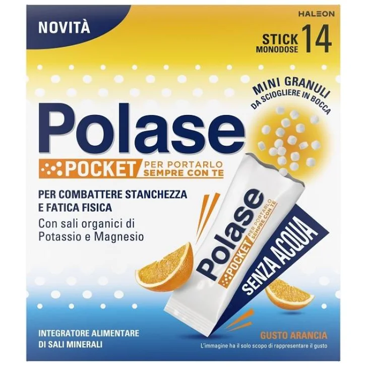 Polase Pocket Integratore di Sali Minerali 14 Stick Gusto Arancia