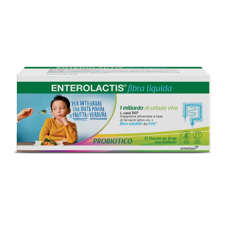 Enterolactis Fibra Liquida Fermenti Lattici 12 flaconcini