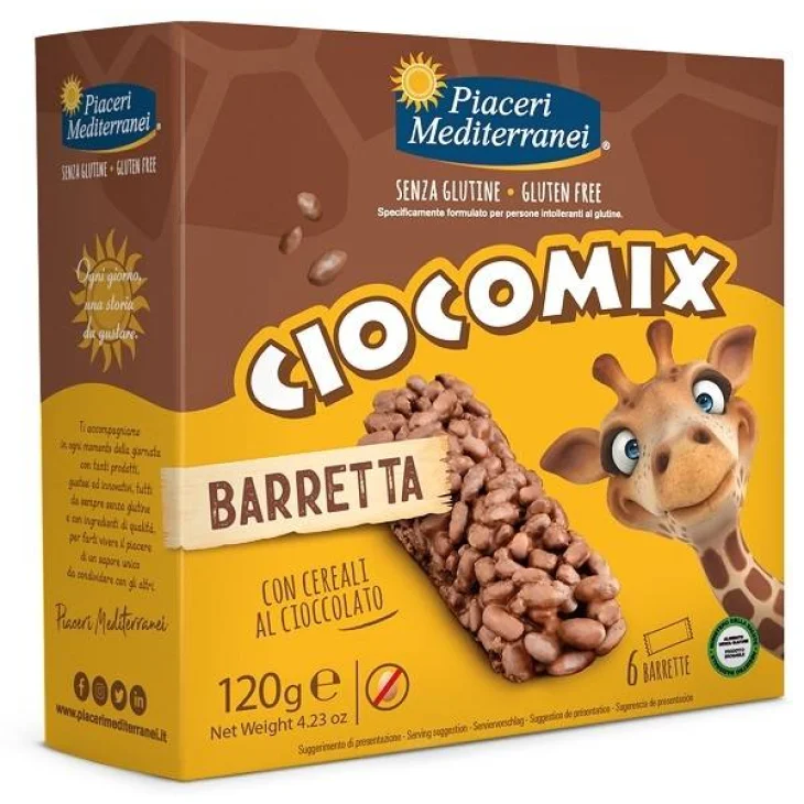 Piaceri Mediterranei Ciocomix Barrette Senza Glutine 6 pezzi