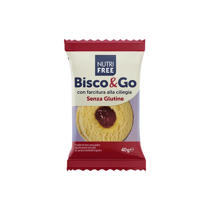 Nutri Free Bisco&Go con Farcitura alla Ciliegia Senza Glutine 40 g