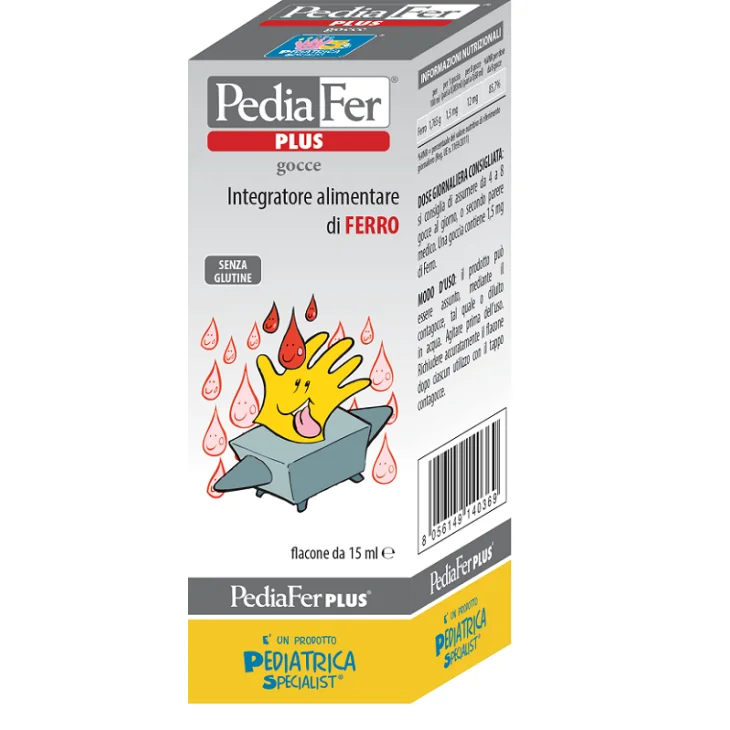 Pediatrica Pediafer Plus Gocce Integratore di Ferro per Bambini 15 ml