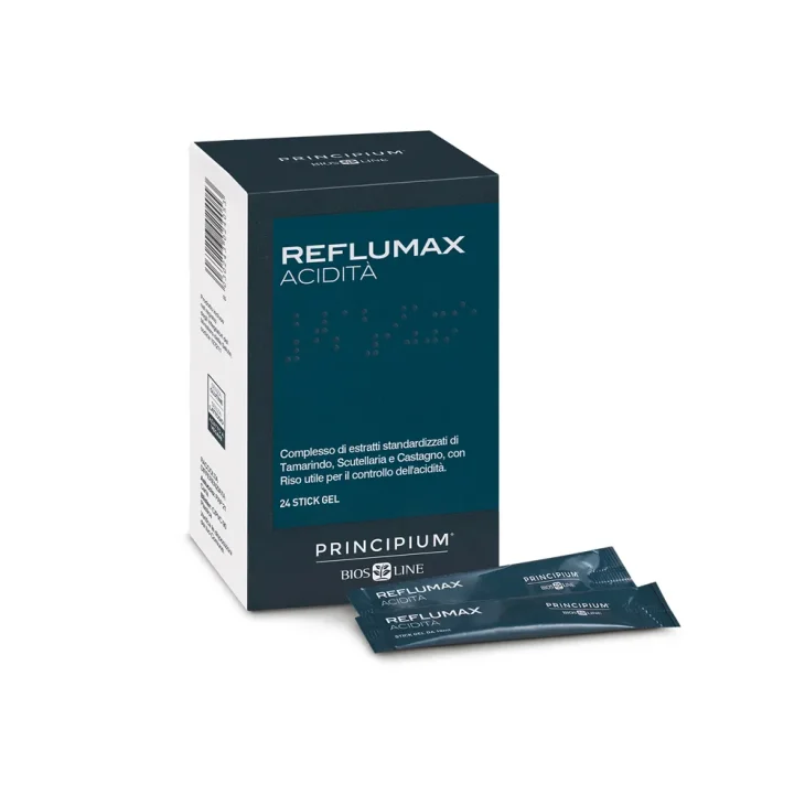 Bios Line Principium Reflumac Acidità Integratore Anti-Reflusso 24 stick gel