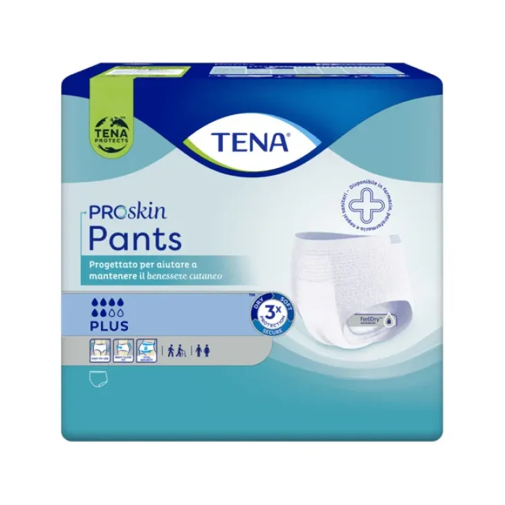 Tena Pants Plus Mutandine Assorbenti per Incontinenza Misura M 9 pezzi