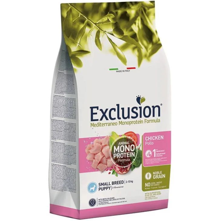Exclusion Mediterraneo Monoprotein Noble Grain Puppy Chicken Small 2kg