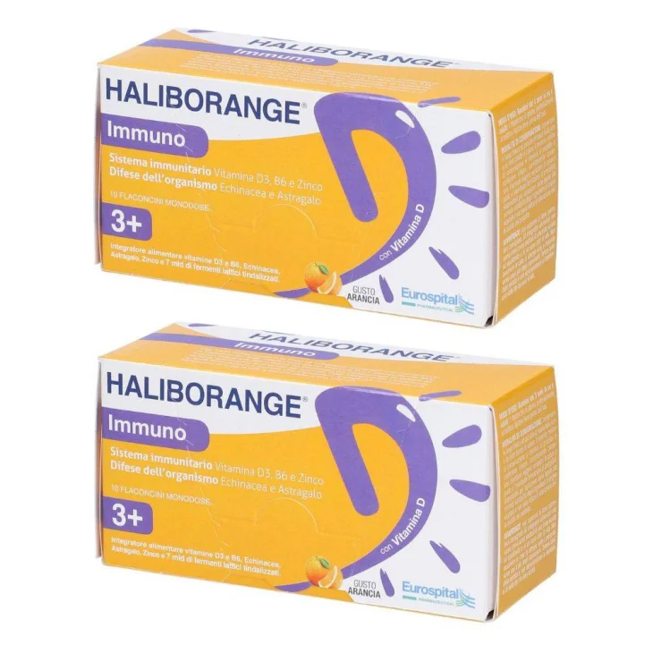 Haliborange Immuno per le Difese Immunitarie Bipack 10+10 flaconcini