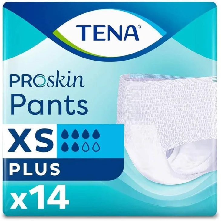 Tena Pants Plus Pannolone a Mutandina Taglia XS 14 Pezzi