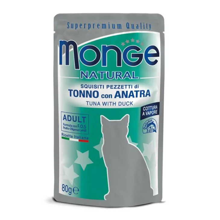 MONGE BUSTE TONNO/ANATRA 80G