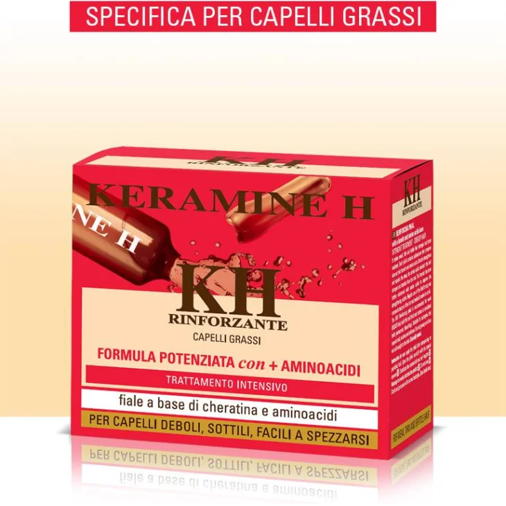 Keramine H Trattamento Rinforzante in Fiale Capelli Grassi