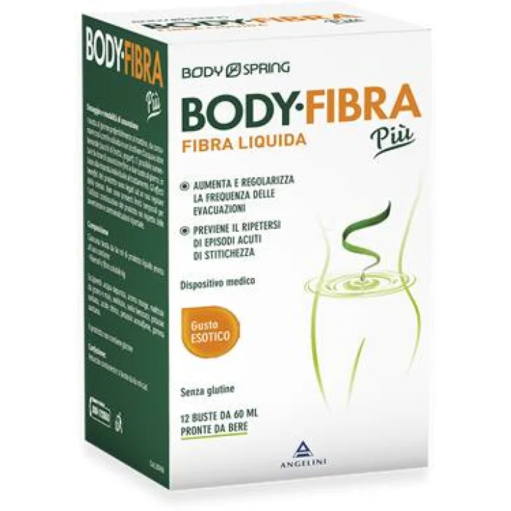 Body Spring Body Fibra Integratore di Fibre Gusto Esotico 12 bustine