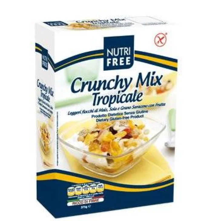 Nutri Free Crunchy Mix Tropicale Cereali con frutta senza glutine e lattosio 375 g