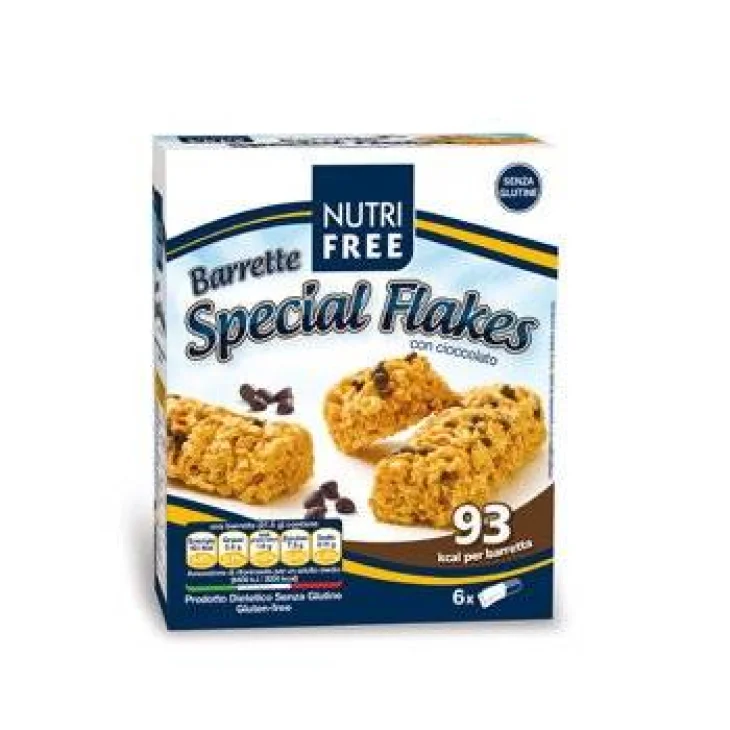 Nutri Free Barrette Special Flakes con Cioccolato Snack Monoporzione Senza Glutine 129 gr