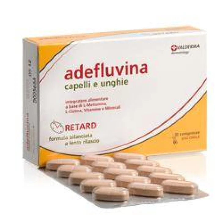 Valderma Adefluvina Retard Integratore per Capelli e Unghie