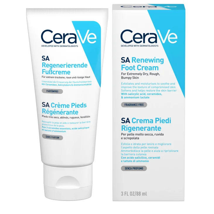 CeraVe Crema Piedi Rigenerante con Acido Salicilico 88 ml