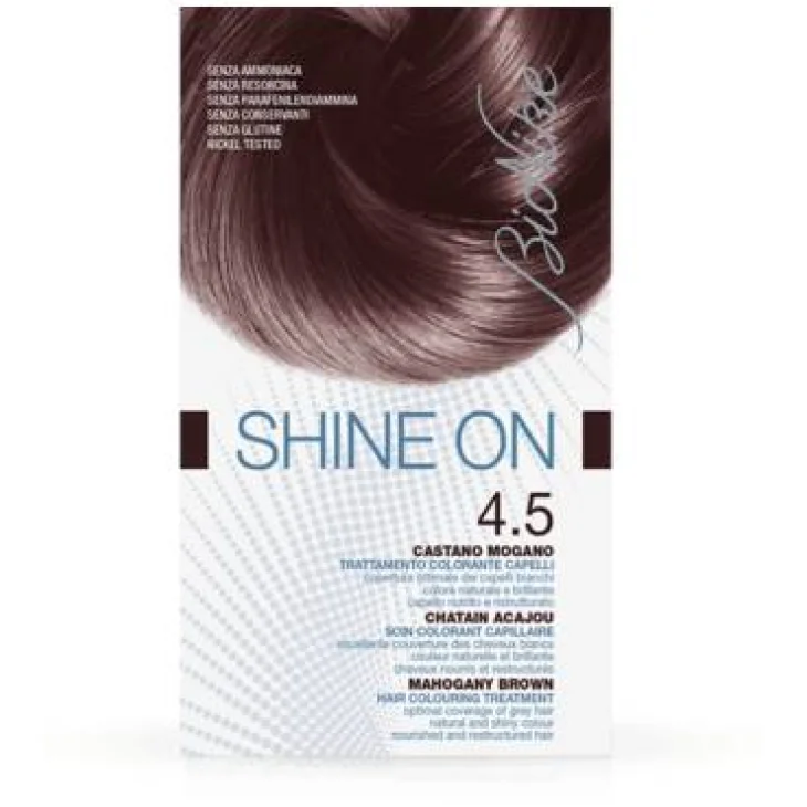 BioNike Shine On Castano Mogano 4.5 Trattamento Colorante Tinta Capelli