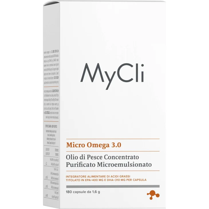 MyCli Micro Omega 3.0 Olio Pesce Concentrato Purificato Microemulsionato