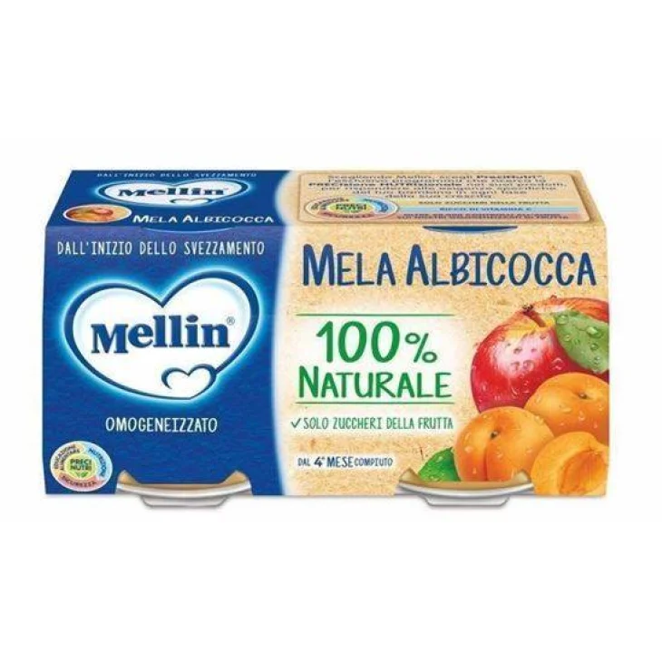 Mellin Omogeneizzato Gusto Mela e Albicocca