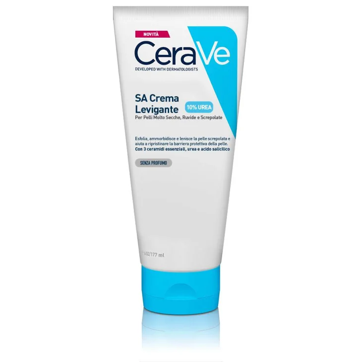 CeraVe SA Crema Levigante 10%Urea Pelle Ruvida e Screpolata 177 ml