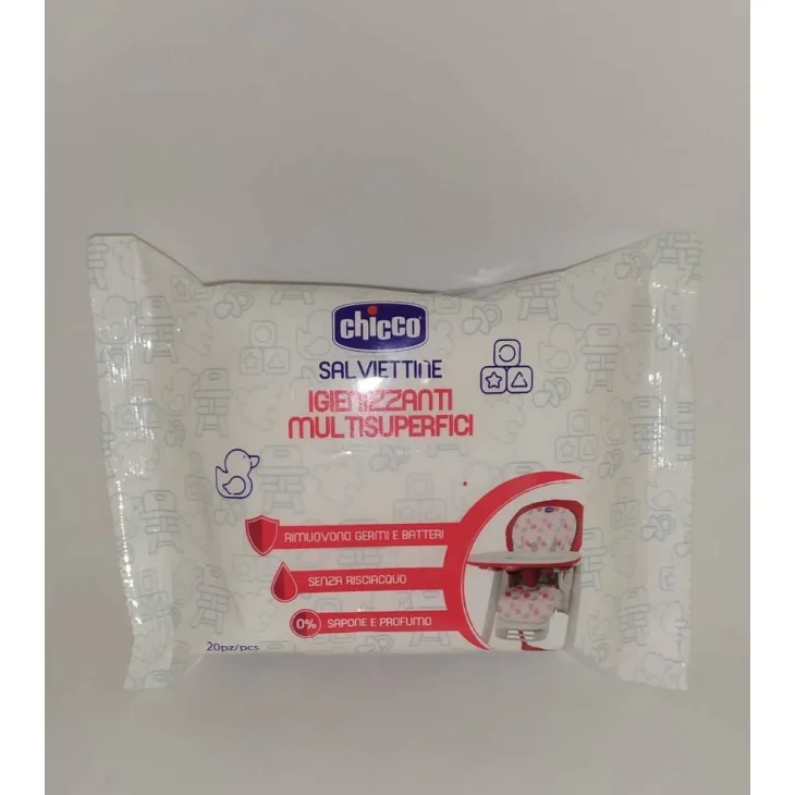 Chicco Salviettine Igienizzanti Multisuperfici 20 pezzi
