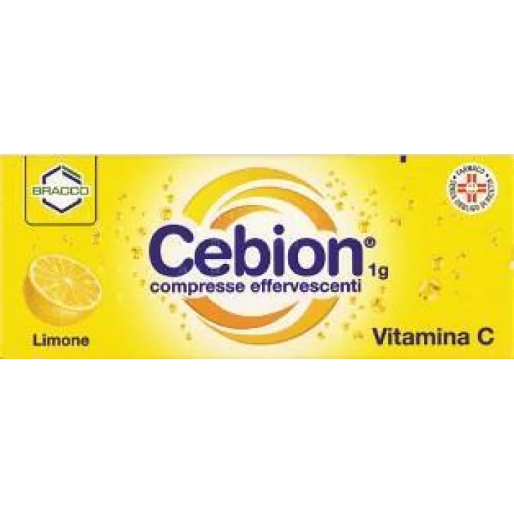 Cebion 1 g - 10 Compresse Effervescenti Integratore di Vitamina C Gusto Limone