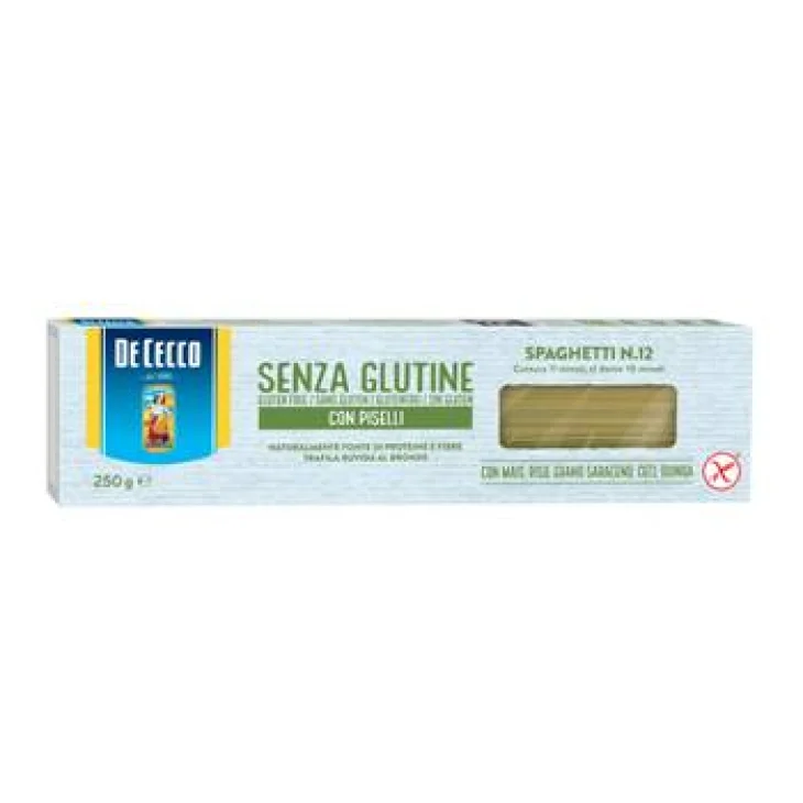 De Cecco Senza Glutine Spaghetti Con Piselli N.12 250 gr