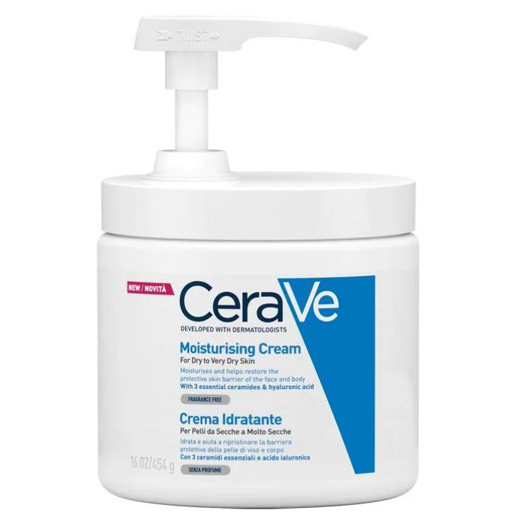 CeraVe Crema Idratante Pelli Secche e Molto Secche 454 ml