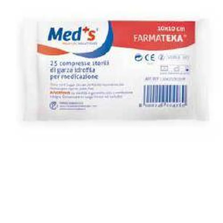 Meds Garza Compressa Farmatexa Idrofila 12/8 10x10 Cm 25 Pezzi