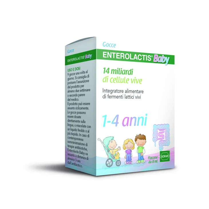 Enterolactis Baby Gocce Fermenti Lattici 8 ml