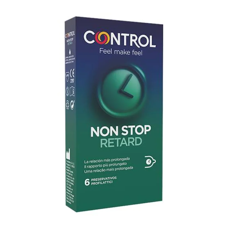 Control Non Stop Retard Preservativi 6 pezzi